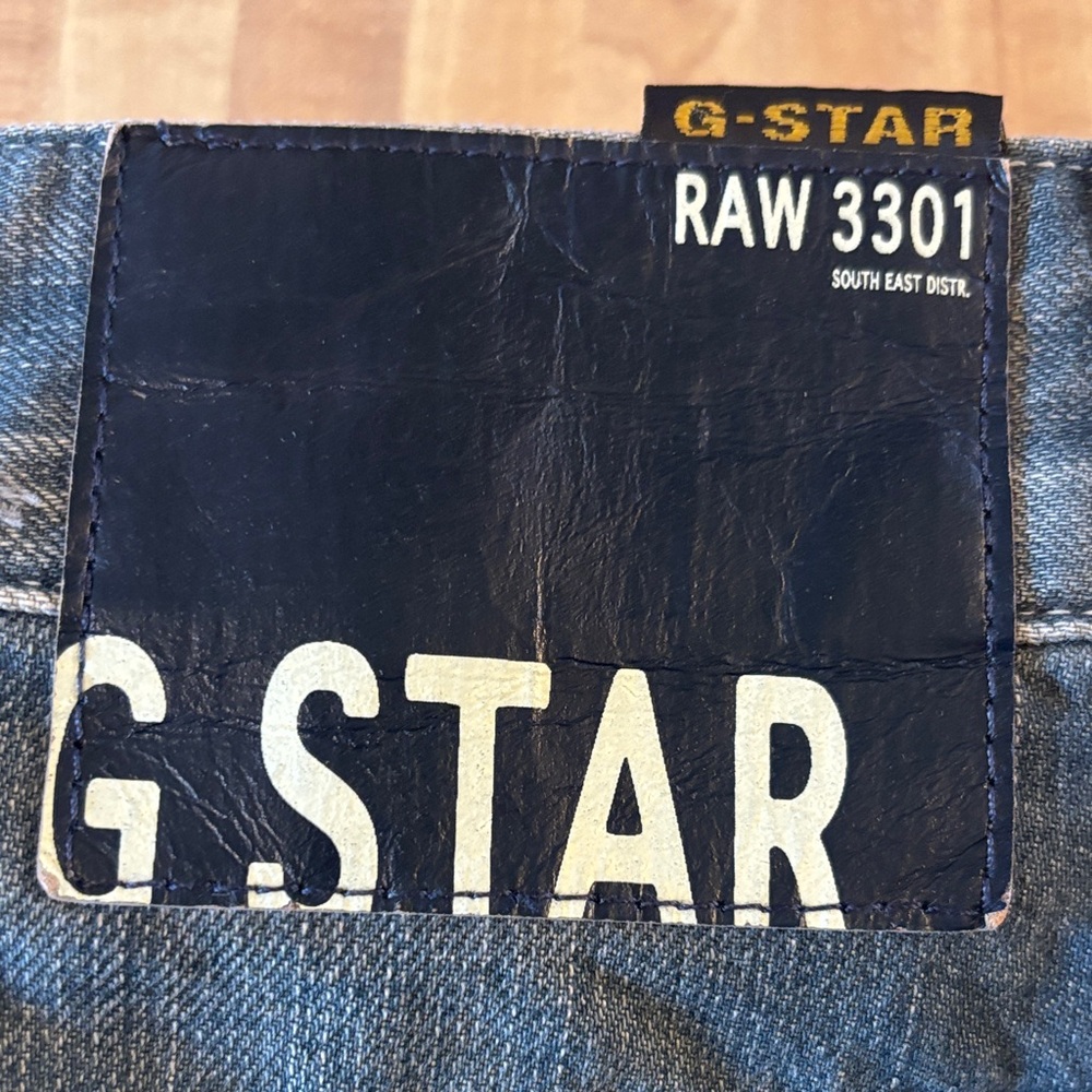 G-Star RAW Women’s Dark Blue 25/32 3301 Arc Loose Tapered Jeans - Picture 2 of 11